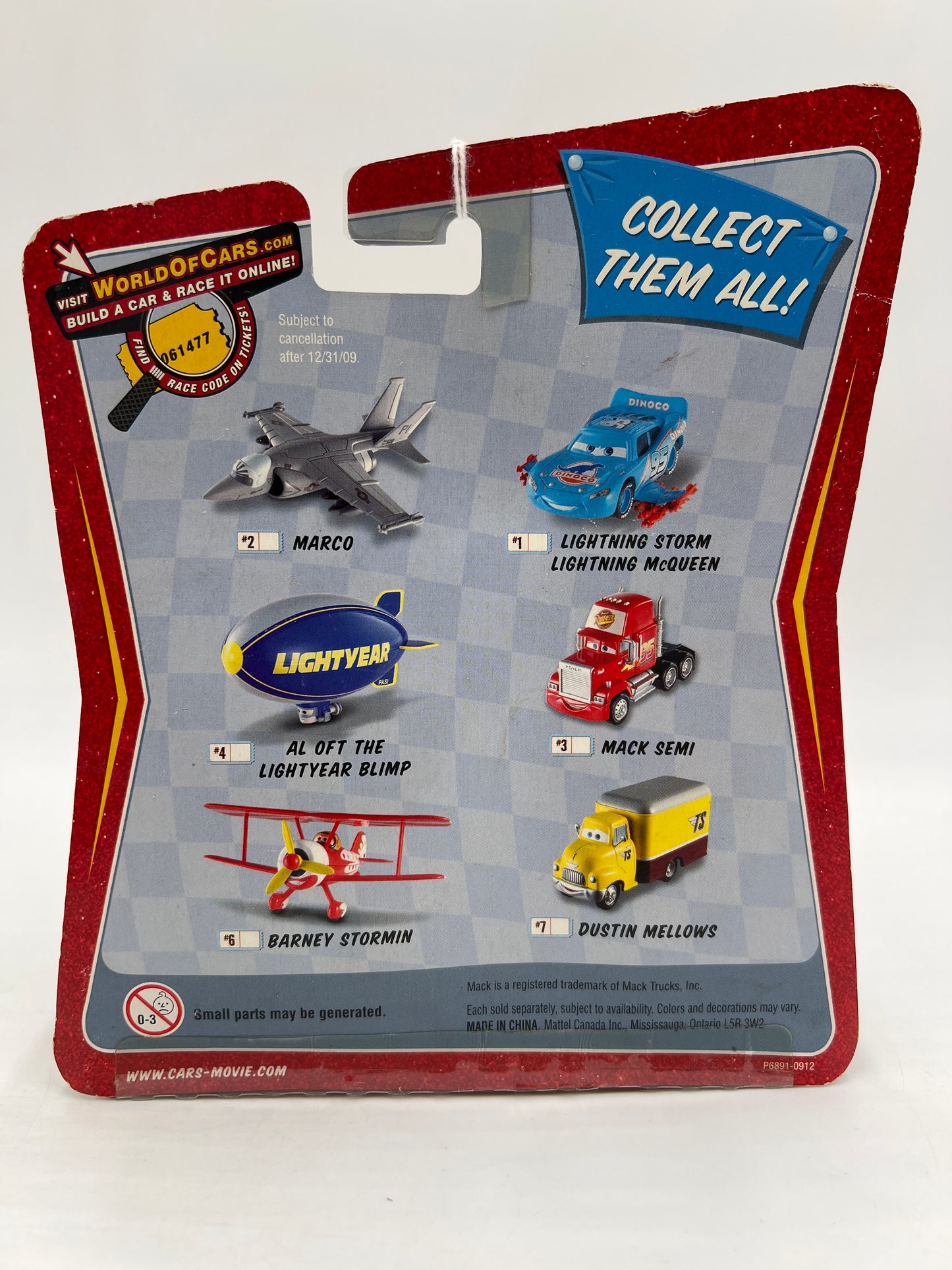 Disney Pixar The World Of Cars Race O Rama #3 Mega Size Mack Semi 141E