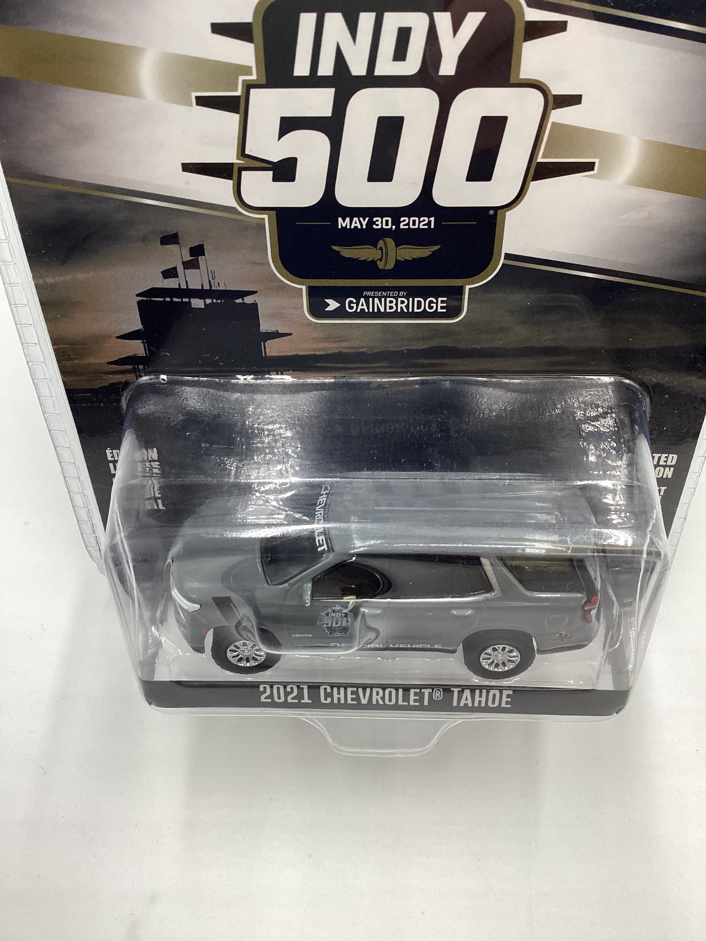 Greenlight Collectibles 105th Indy 500 2021 Chevrolet Tahoe Gray 180B