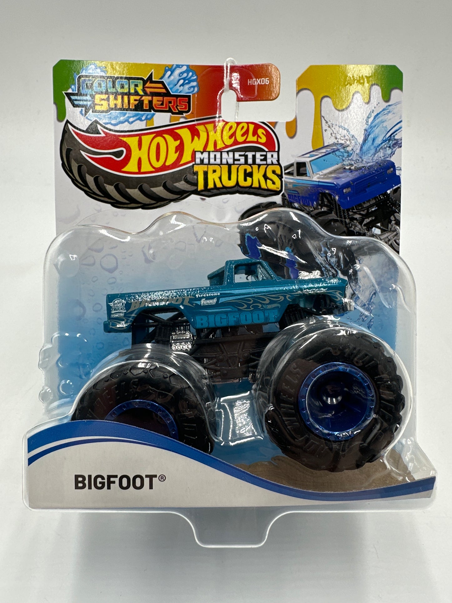 Hot wheels Monster Trucks Color Shifters Bigfoot 124D