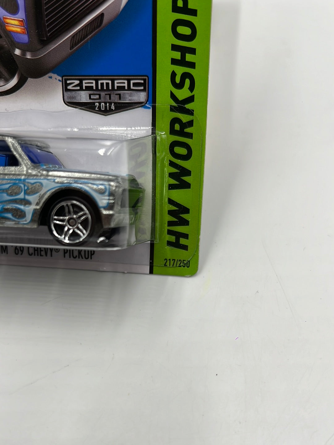 Hot Wheels 2014 HW Workshop Custom 69 Chevy Pickup Zamac #217 147C