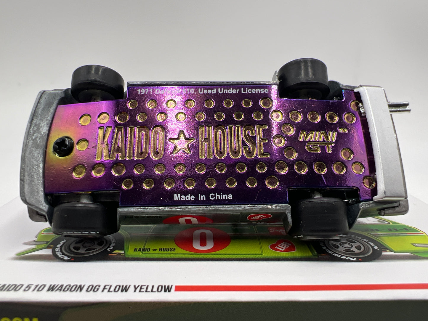 Mini GT Kaido House #164 CHASE Datsun Kaido 510 Wagon OG Flow Yellow