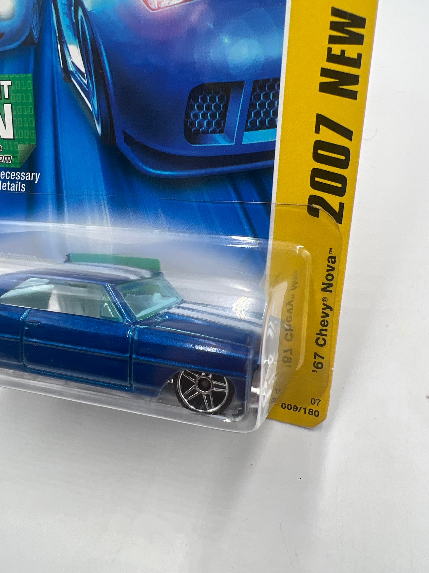 2007 Hot Wheels New Models #009 67 Chevy Nova Blue 14H