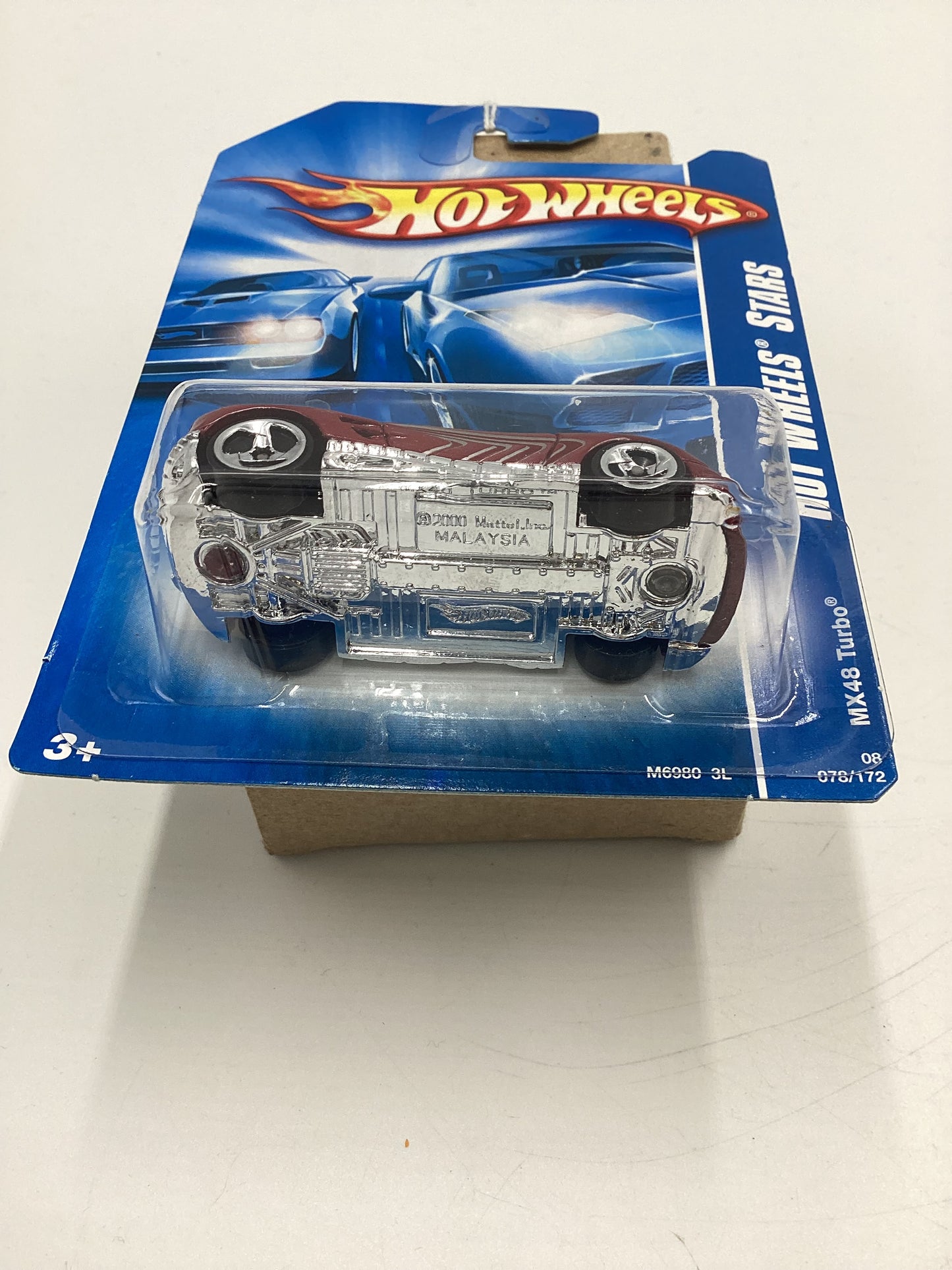 2008 Hot Wheels Stars #78 MX48 International Card Turbo Red