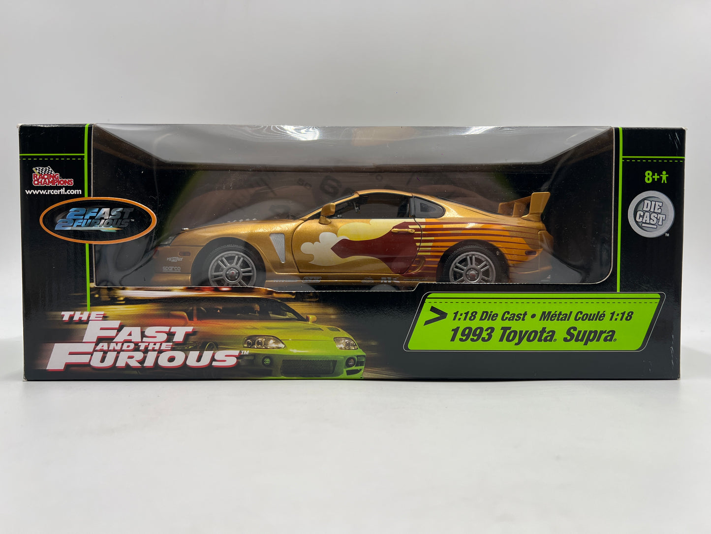 Racing Champions 1/18 Fast & Furious 1993 Toyota Supra Gold VHTF