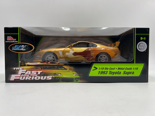 Racing Champions 1/18 Fast & Furious 1993 Toyota Supra Gold VHTF