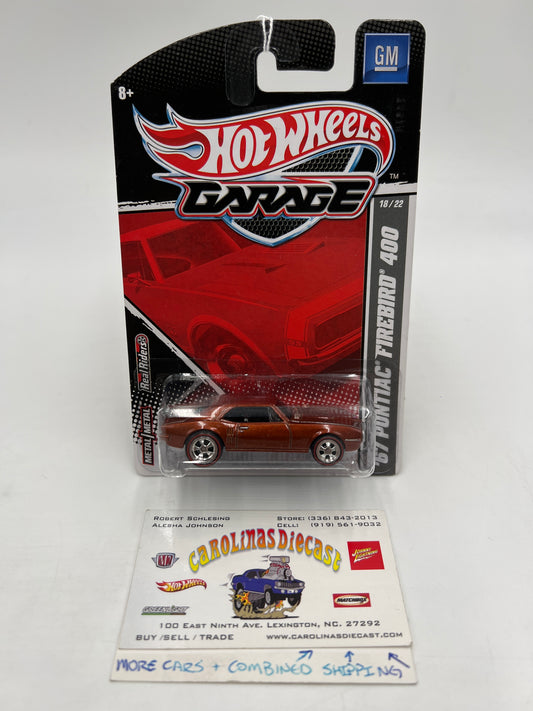 Hot Wheels Premium Garage GM Series #18 67 Pontiac Firebird 400 Brown