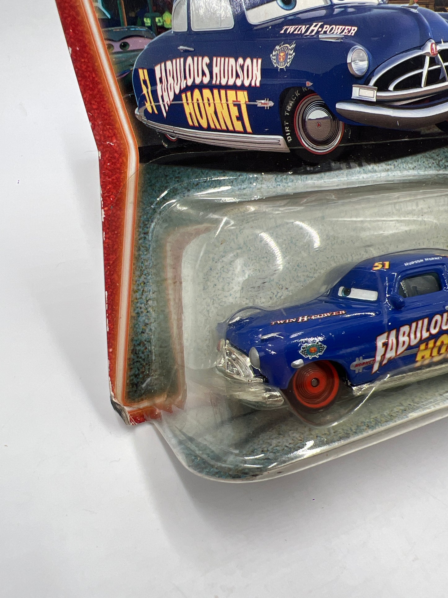 Disney Pixar Cars Supercharged Fabulous Hudson Hornet W/Red Wheels 1 140B