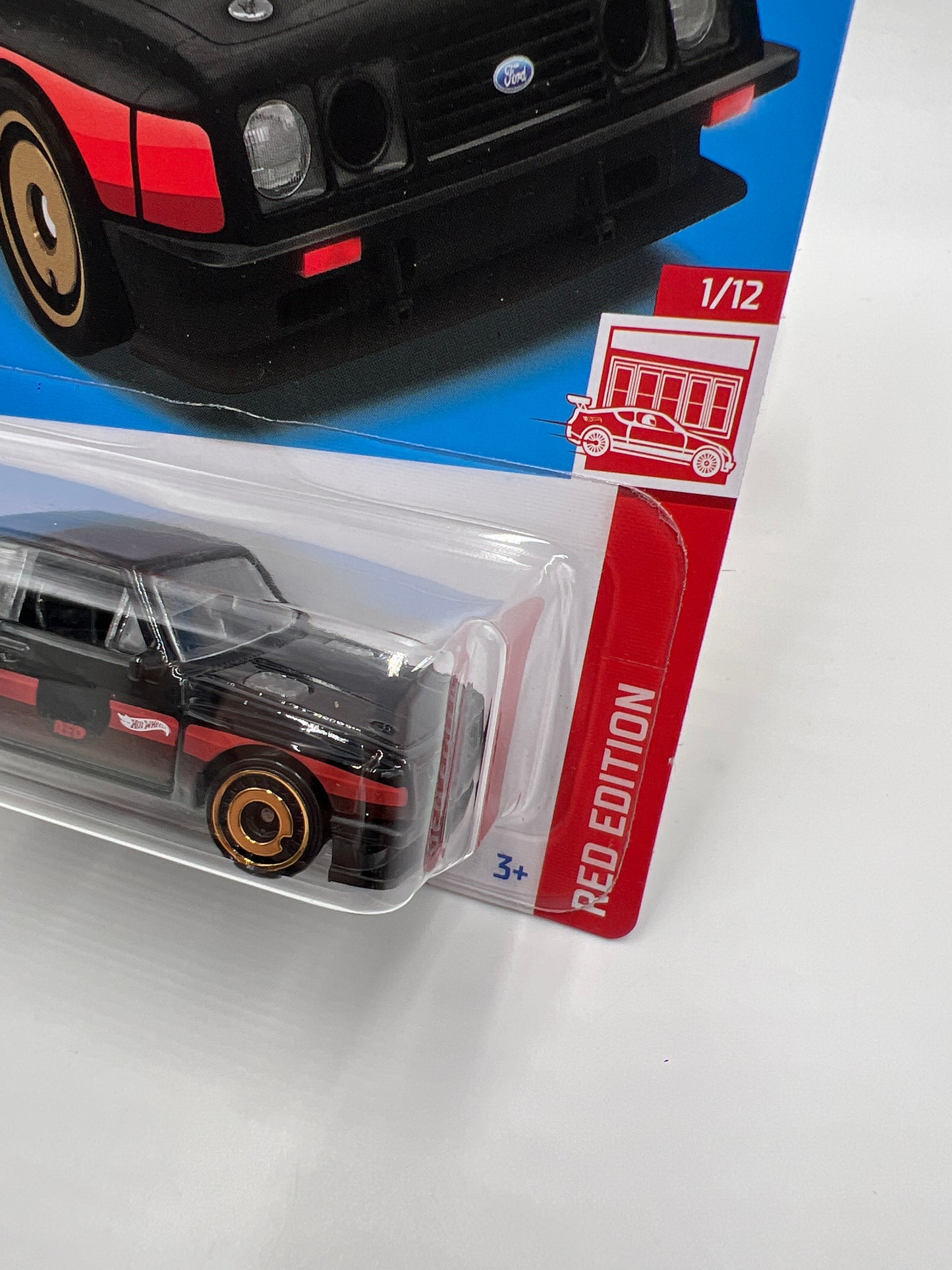 2023 Hot Wheels Target Exclusive Red Edition #4 Ford Escort RS2000 Black 146H