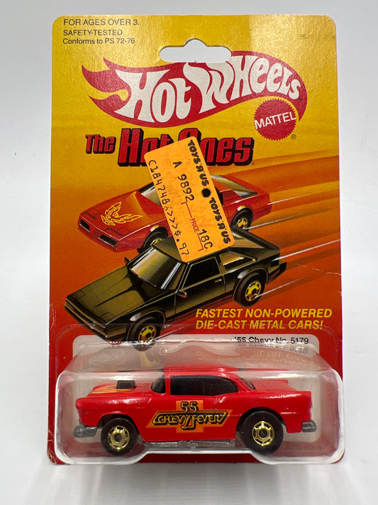 Hot Wheels Original 1982 The Hot Ones #5179 55 Chevy Red W/Protector