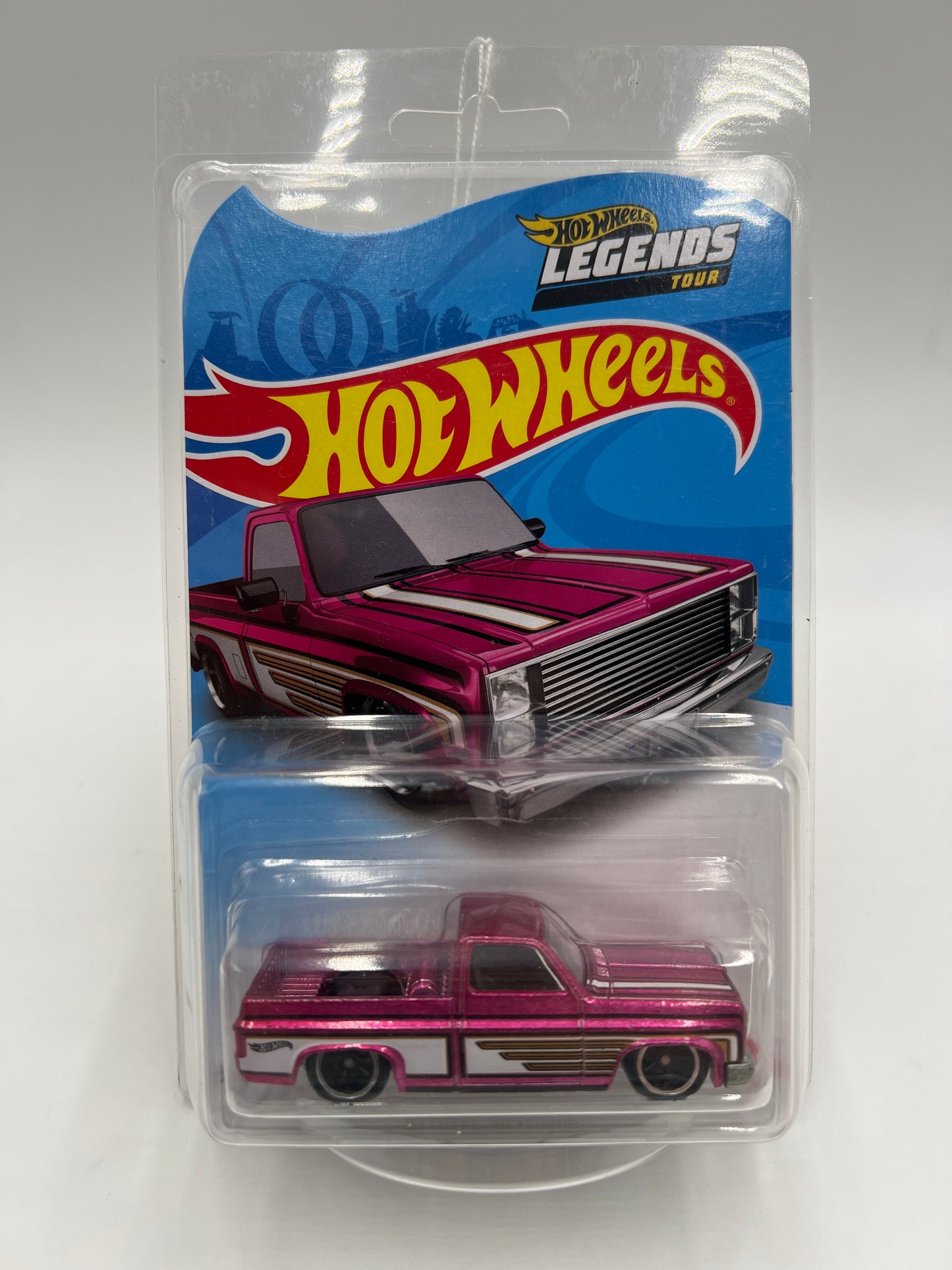 2021 Hot Wheels Legends Tour 83 Chevy Silverado Pink W/Protector