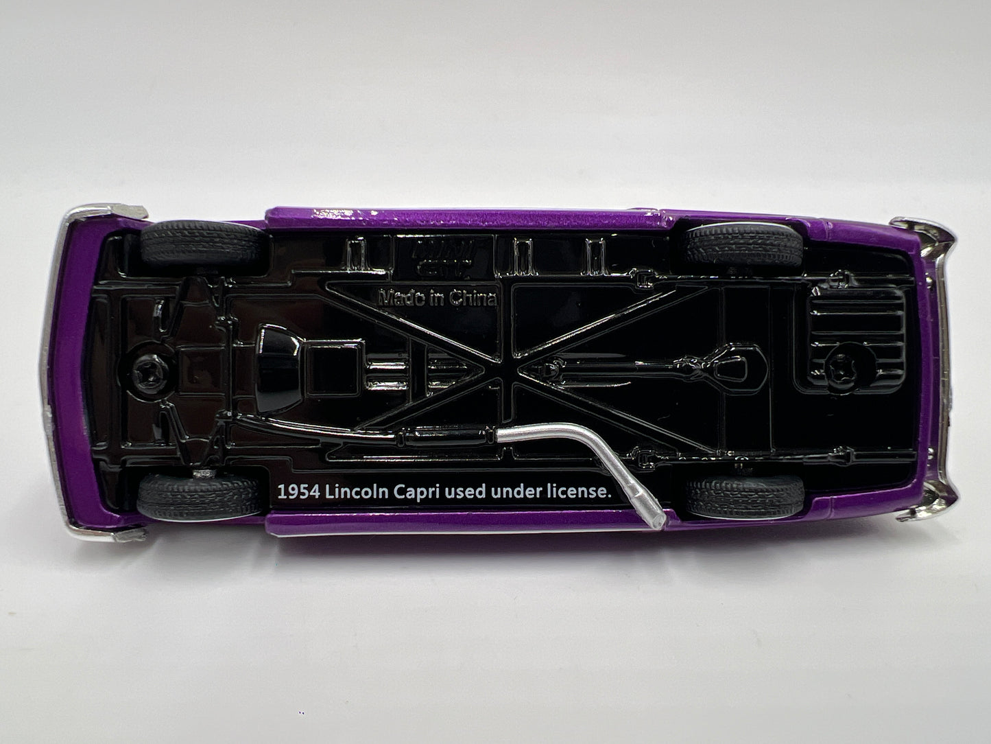 Mini GT Mijo Exclusives #757 Lincoln Capri Hot Rod 1954 Purple Opened