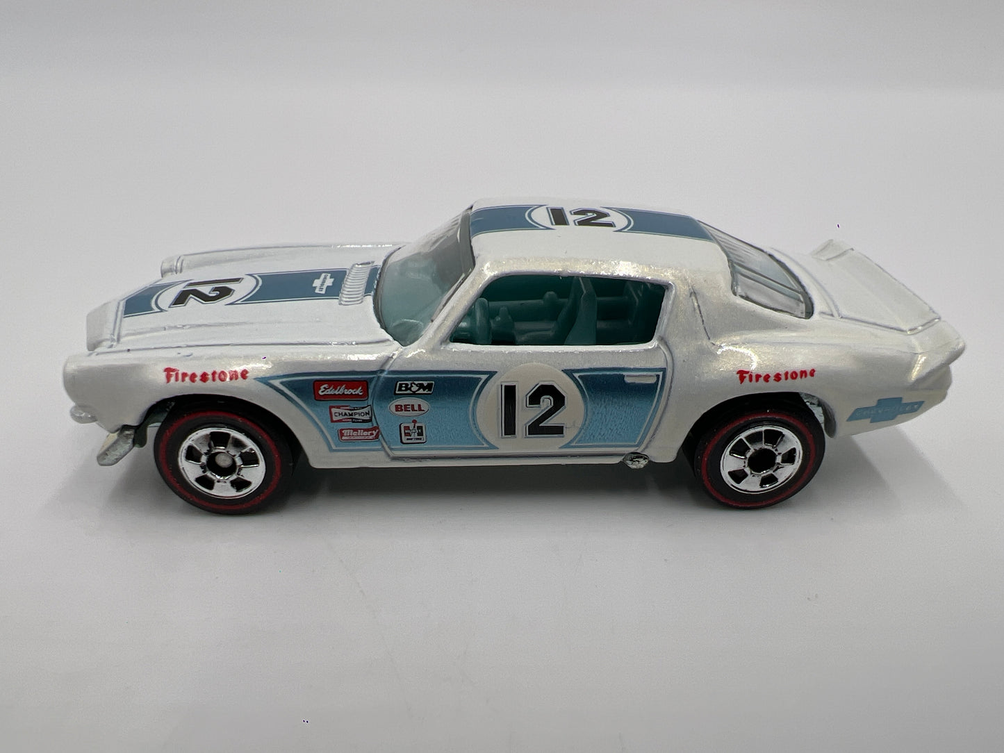 Hot Wheels 1/64 Heritage Redline 70 Camaro Z28 White Loose