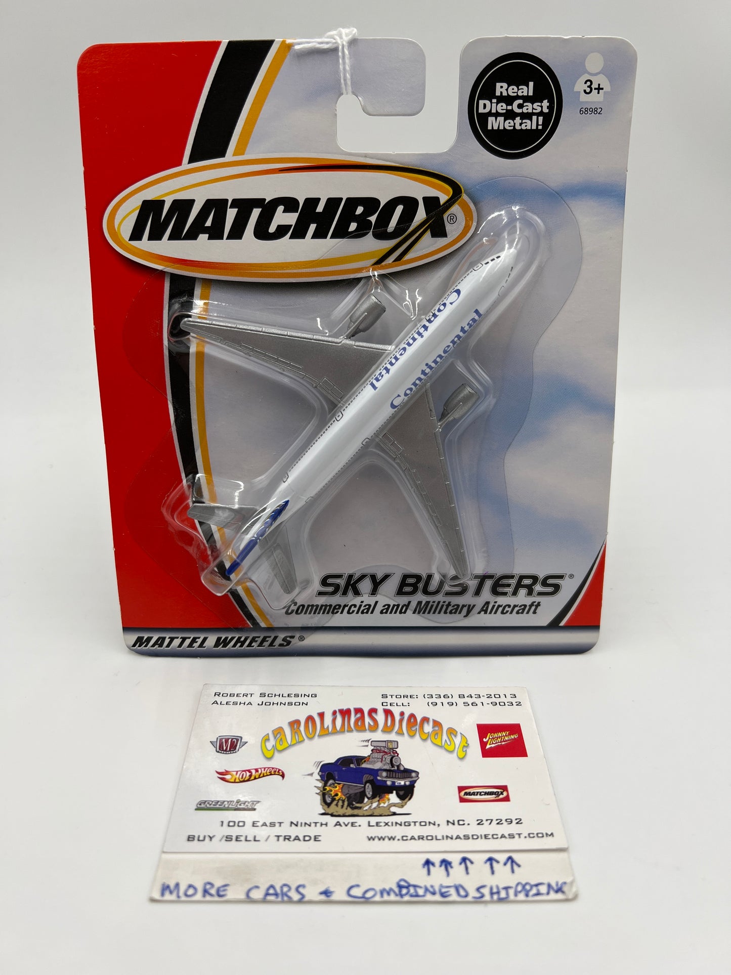 Matchbox Sky Busters DC-10 Continental #2 White TT2