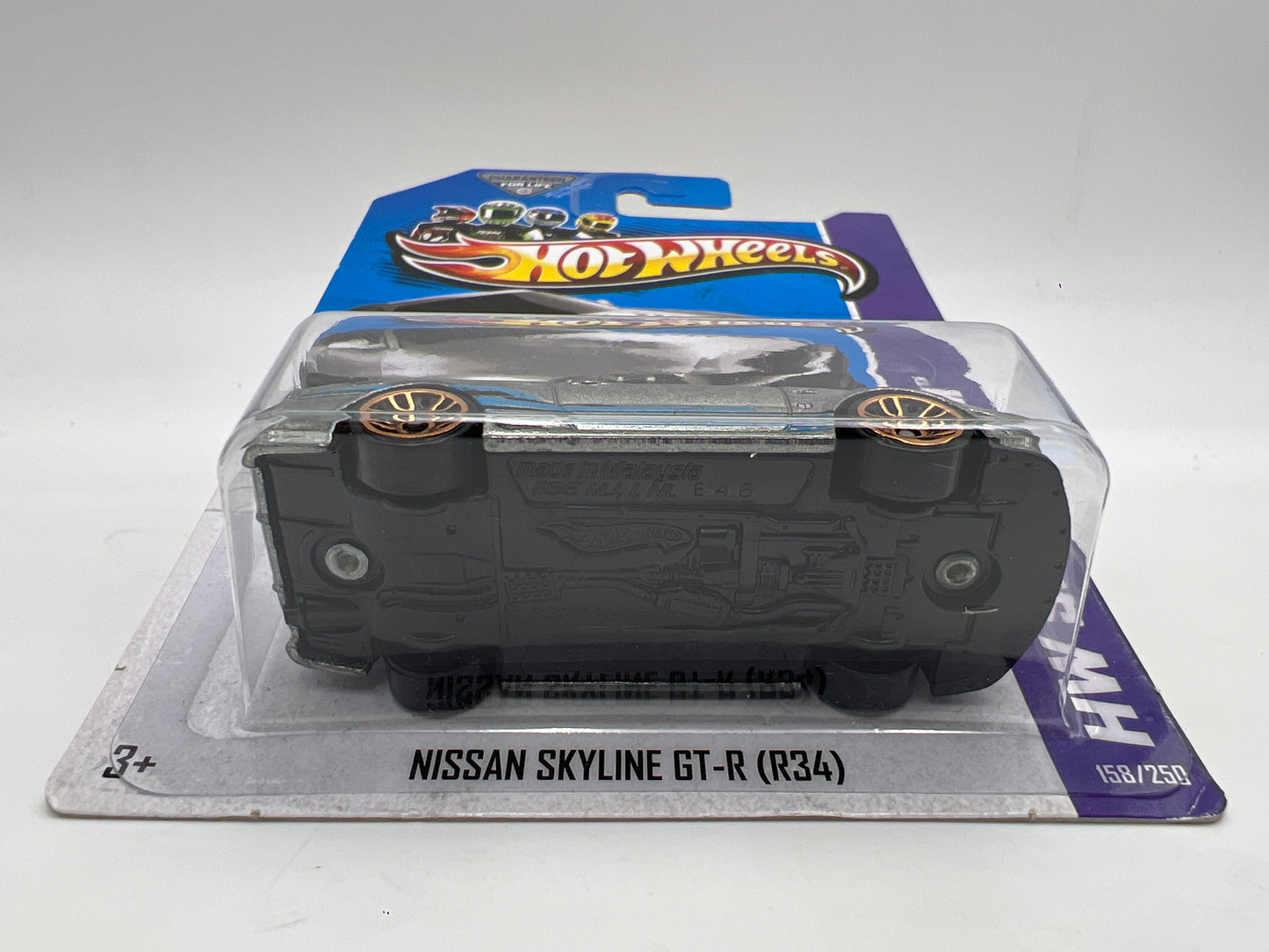 2013 Hot Wheels Walmart Zamac 6 #158 Nissan Skyline GT-R R34 W/Protector
