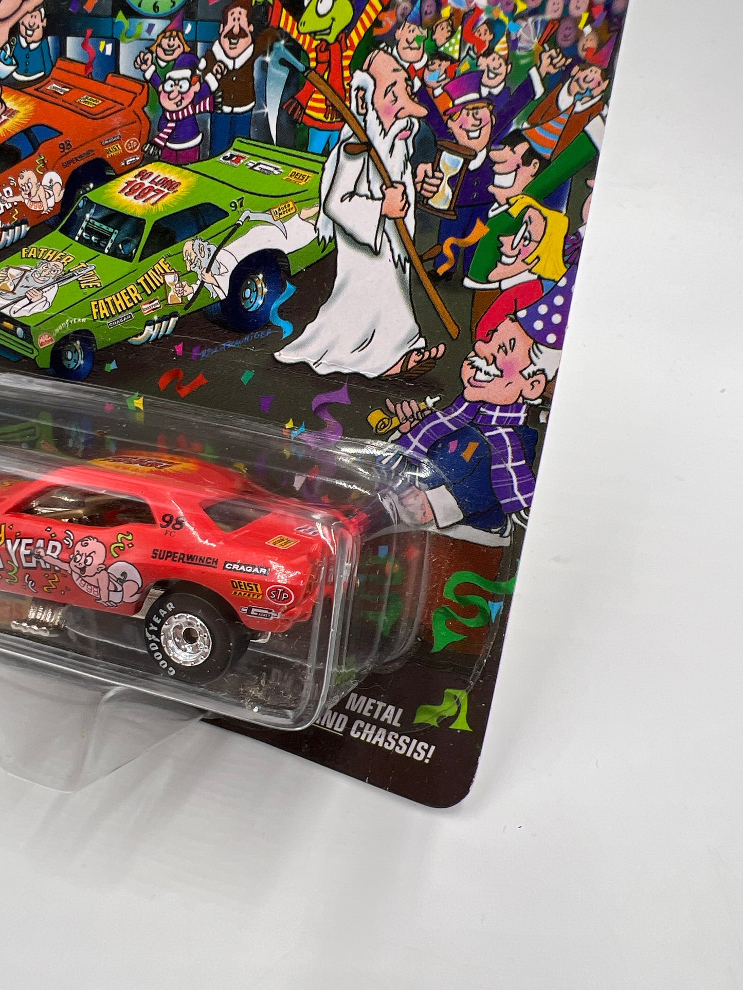 Johnny Lightning Dragsters New Year 98 #14109 Baby New Year Red 186C