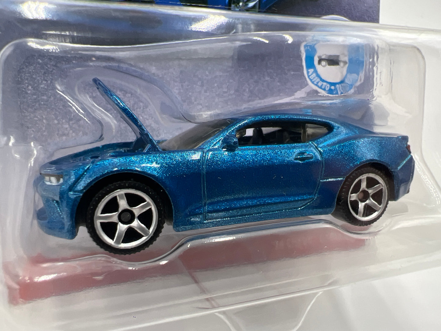 Matchbox Moving Parts MBX Road Trip 16 Chevy Camaro Blue 168F