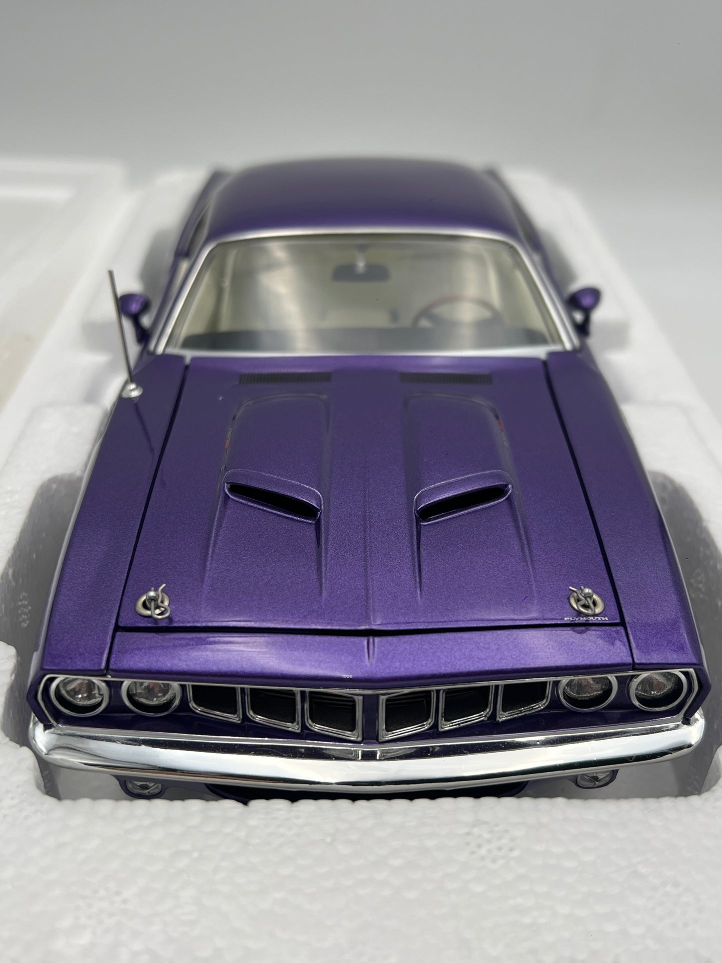 Acme 1:18 Scale 1 Of Only 350 Made 1971 Plymouth 383 Cuda Purple W/Box VHTF
