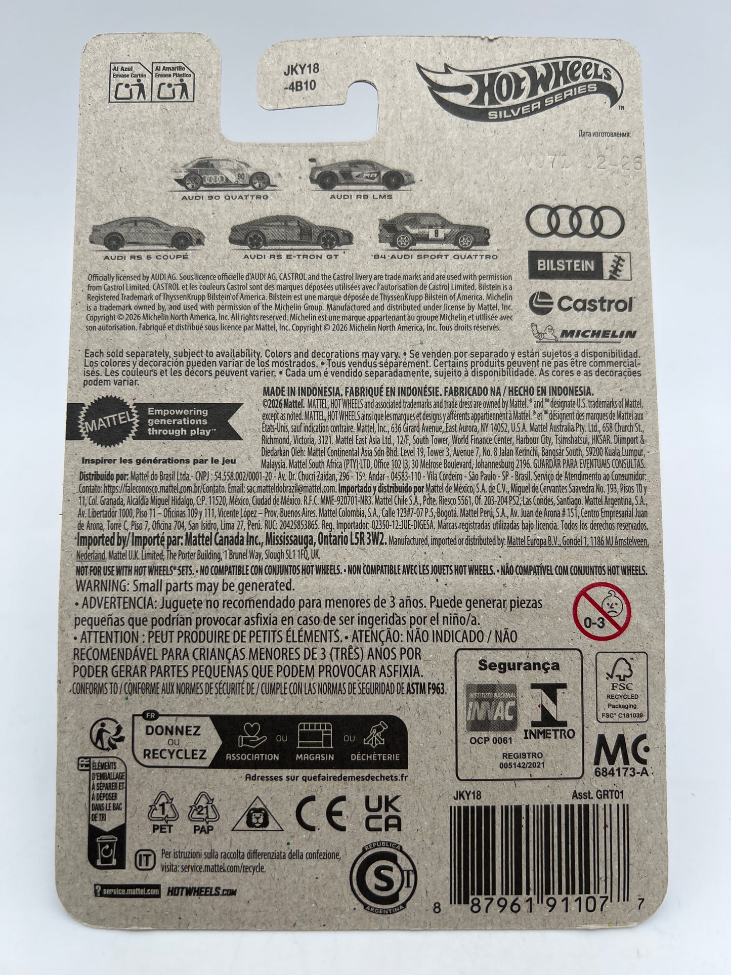 2026 Hot Wheels Silver Series Audi #4 Audi RS E-Tron GT