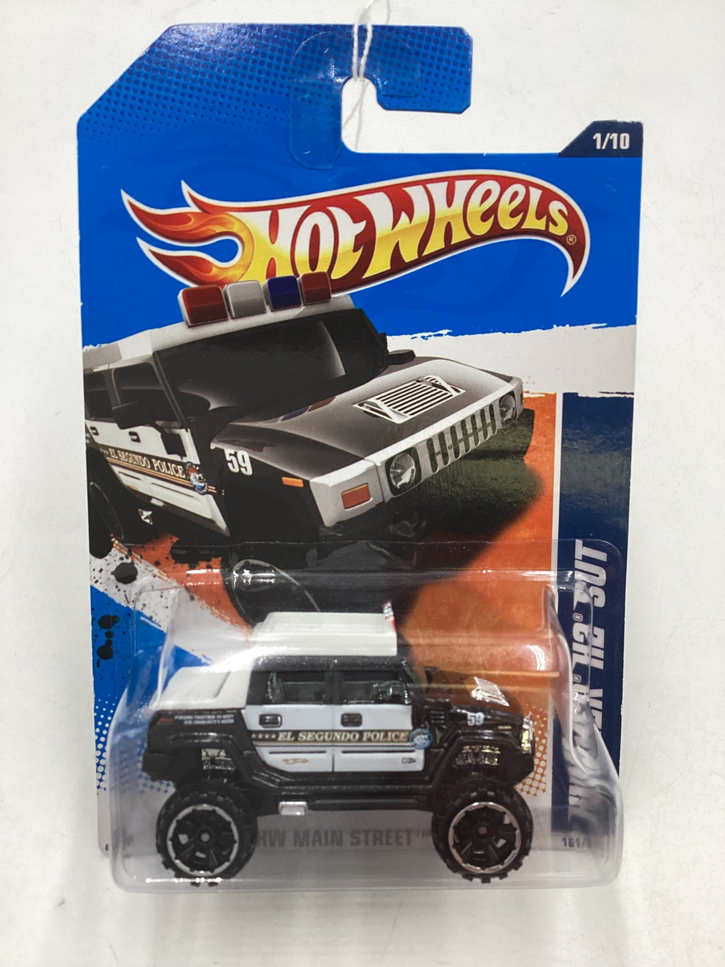 2011 Hot wheels #161 Hummer H2 SUT Police Black 47i