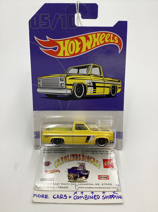 2018 Hot Wheels American Truck Series #5 83 Chevy Silverado Yellow SR