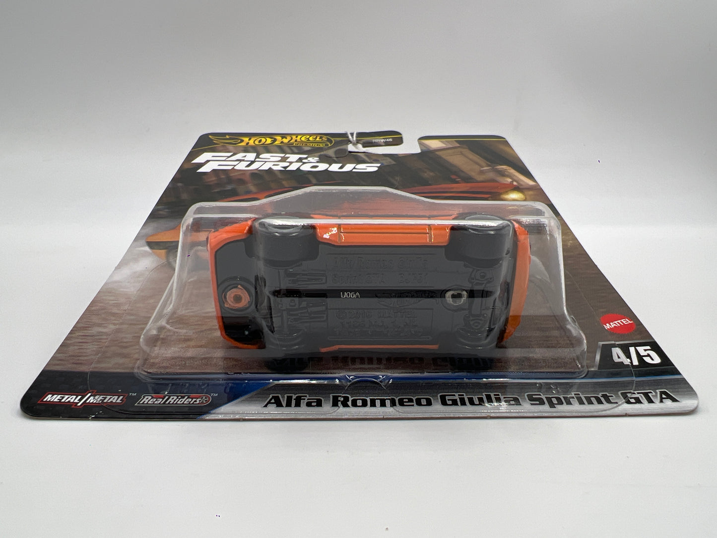 2025 Hot Wheels Premium Fast & Furious #4 Alfa Romeo Giulia Sprint GTA Orange 248B