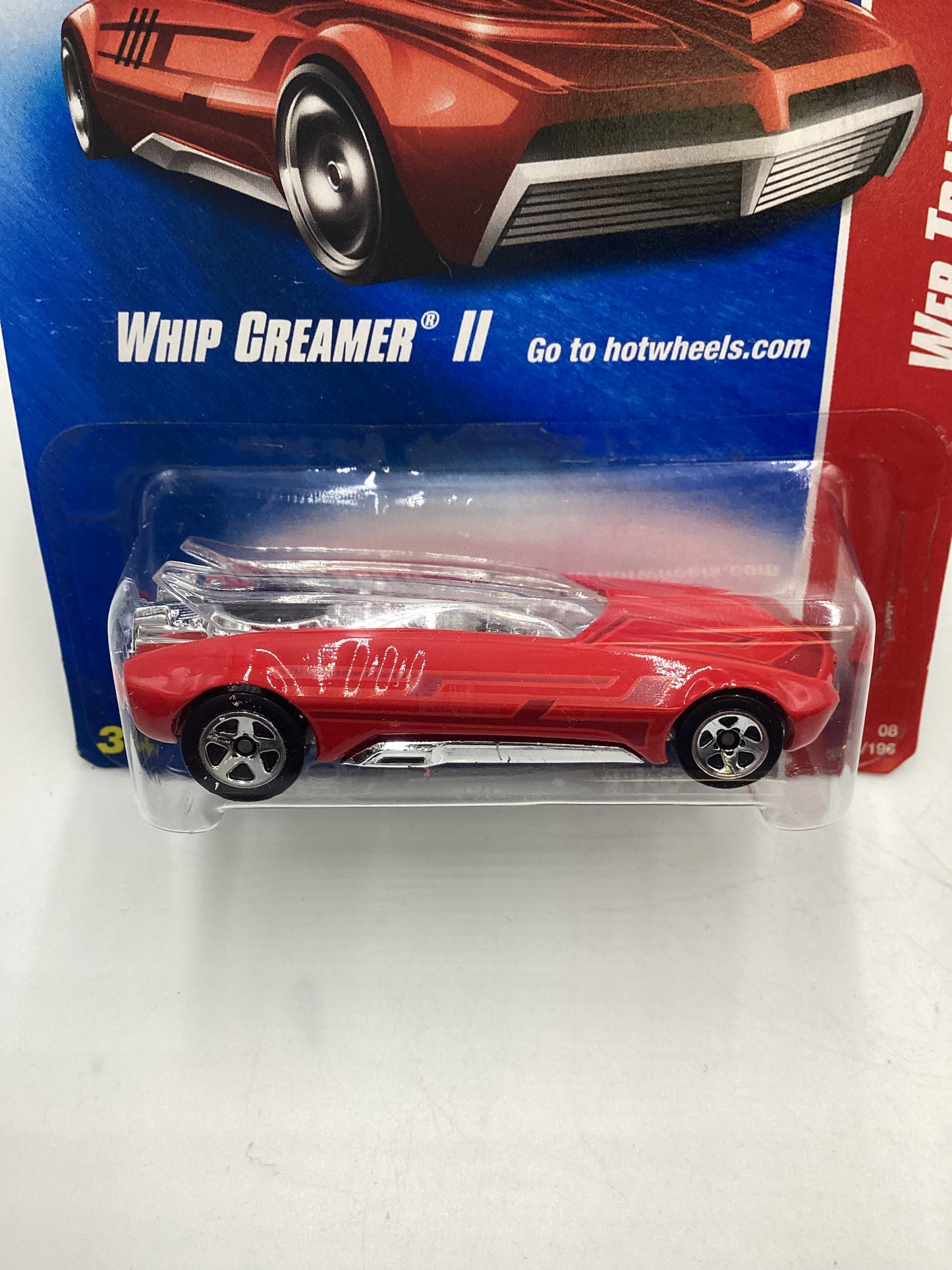 2008 Hot Wheels Web Trading Cars #82 Whip Creamer II Red EE1