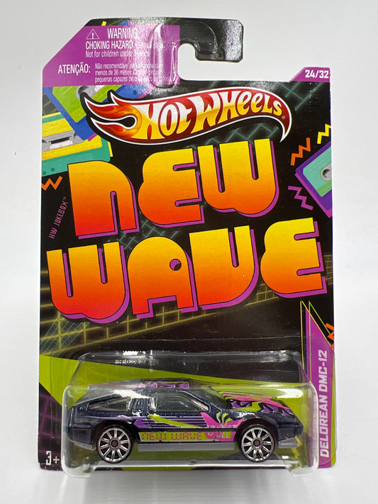 Hot Wheels Jukebox New Wave #24 DeLorean DMC-12 Black W/Protector