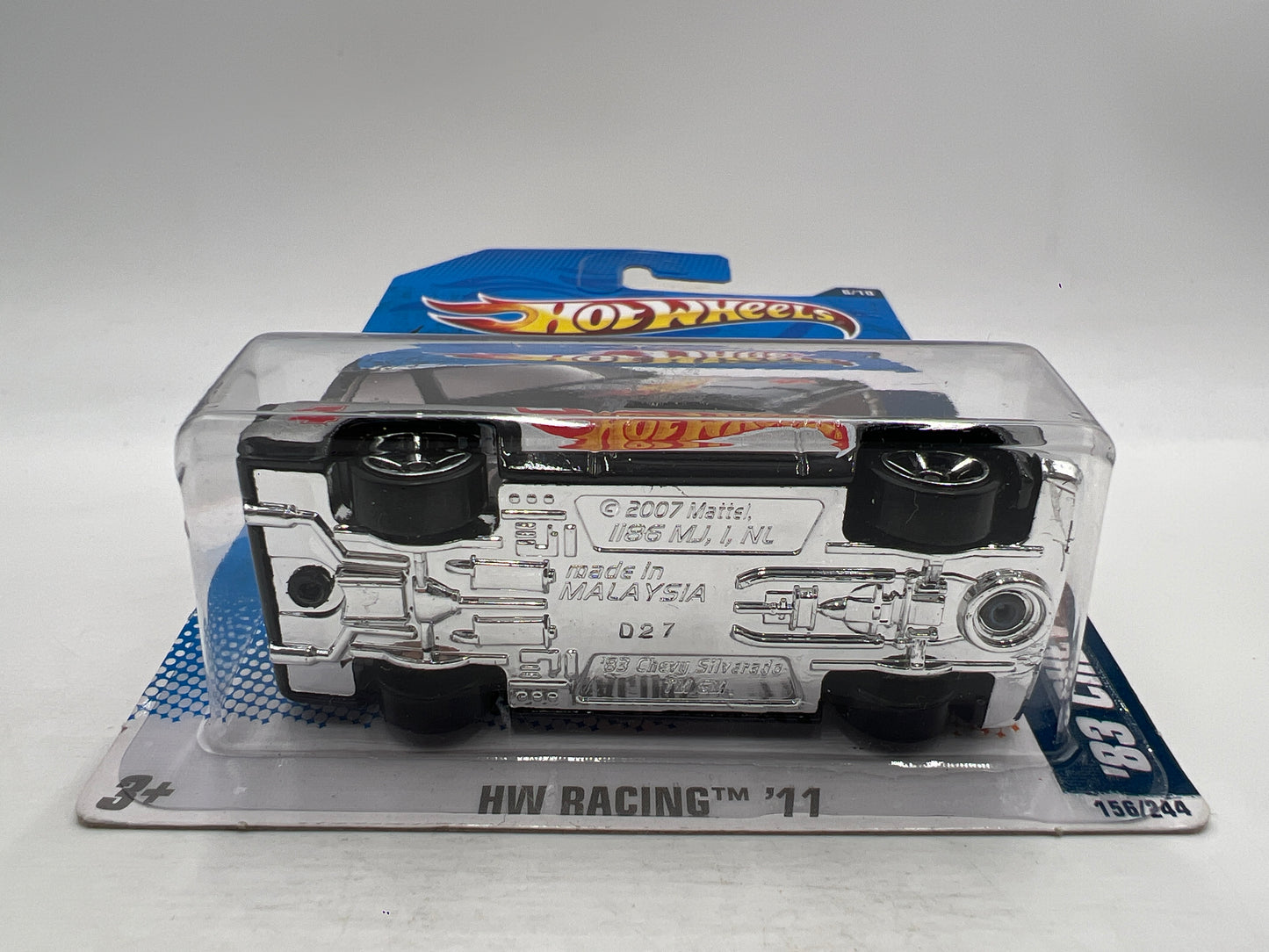 2011 Hot Wheels Walmart Exclusive #156 83 Chevy Silverado Black W/Protector