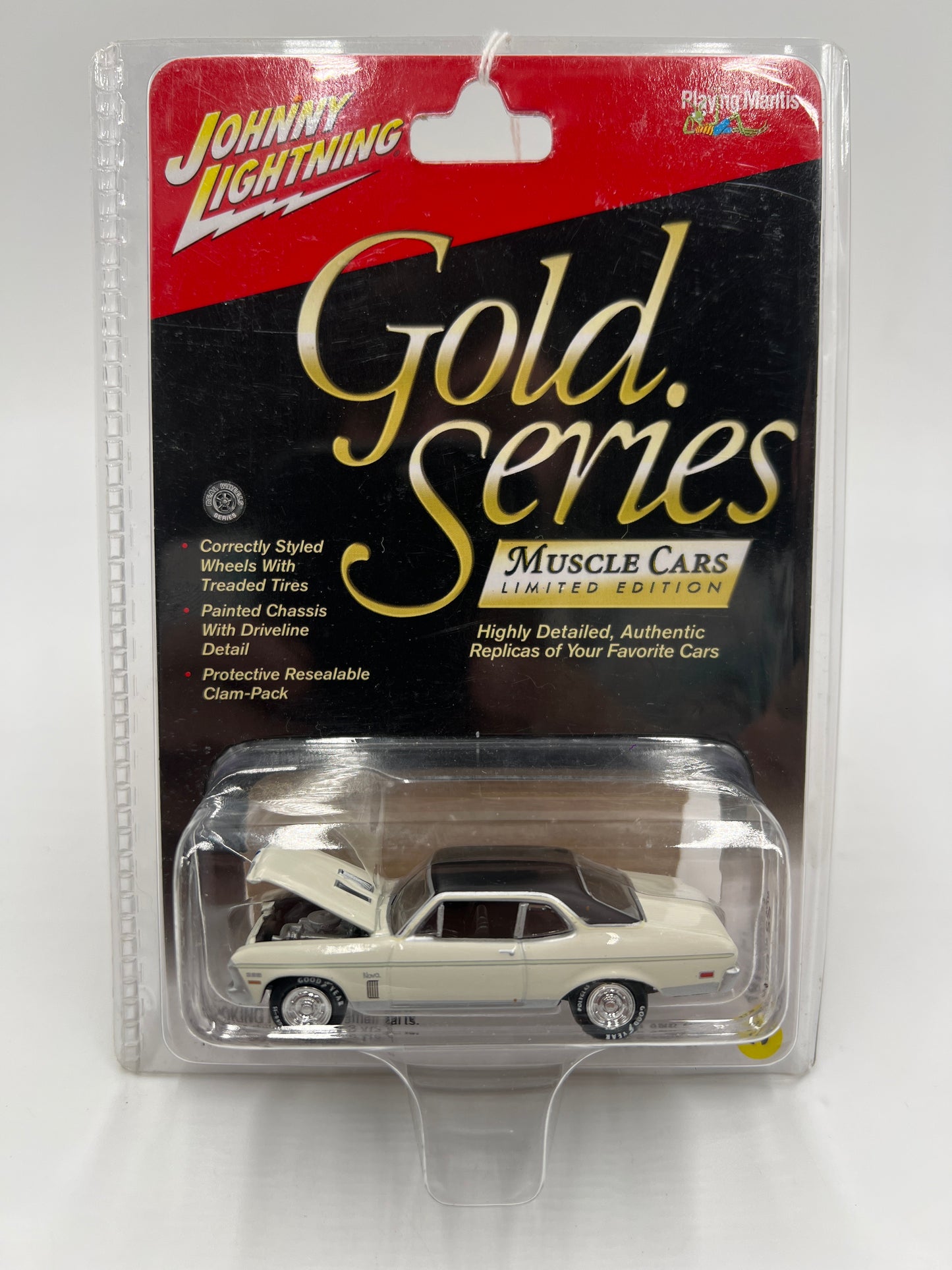 Johnny Lightning Gold Series Muscle Cars #3 1970 Chevy Nova SS White 221A