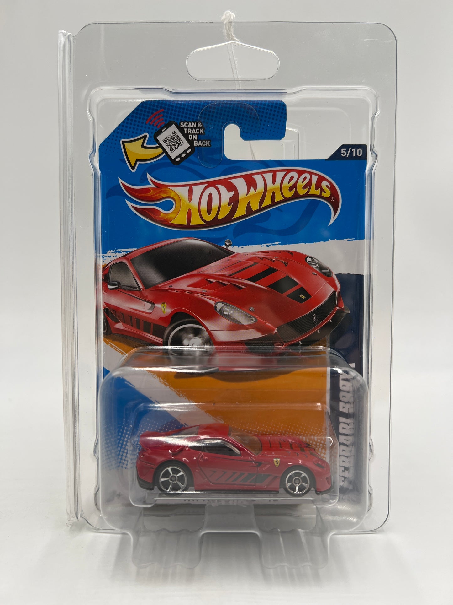 2012 Hot Wheels All Stars #125 Ferrari 599XX Red W/Protector 4