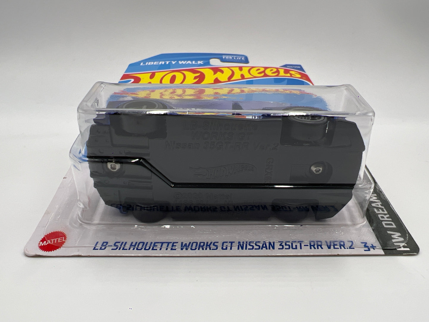 Hot Wheels LB-Silhouette Works GT Nissan 35GT-RR Ver.2 Blue Wheel Swap Custom On Card W/Protector SR