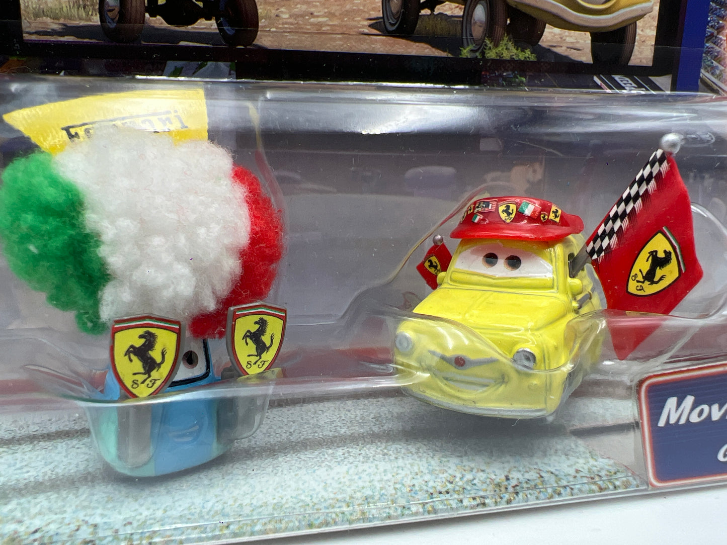 Disney Pixar Cars Supercharged 2 Pack Movie Moments Guido & Luigi Ferrari