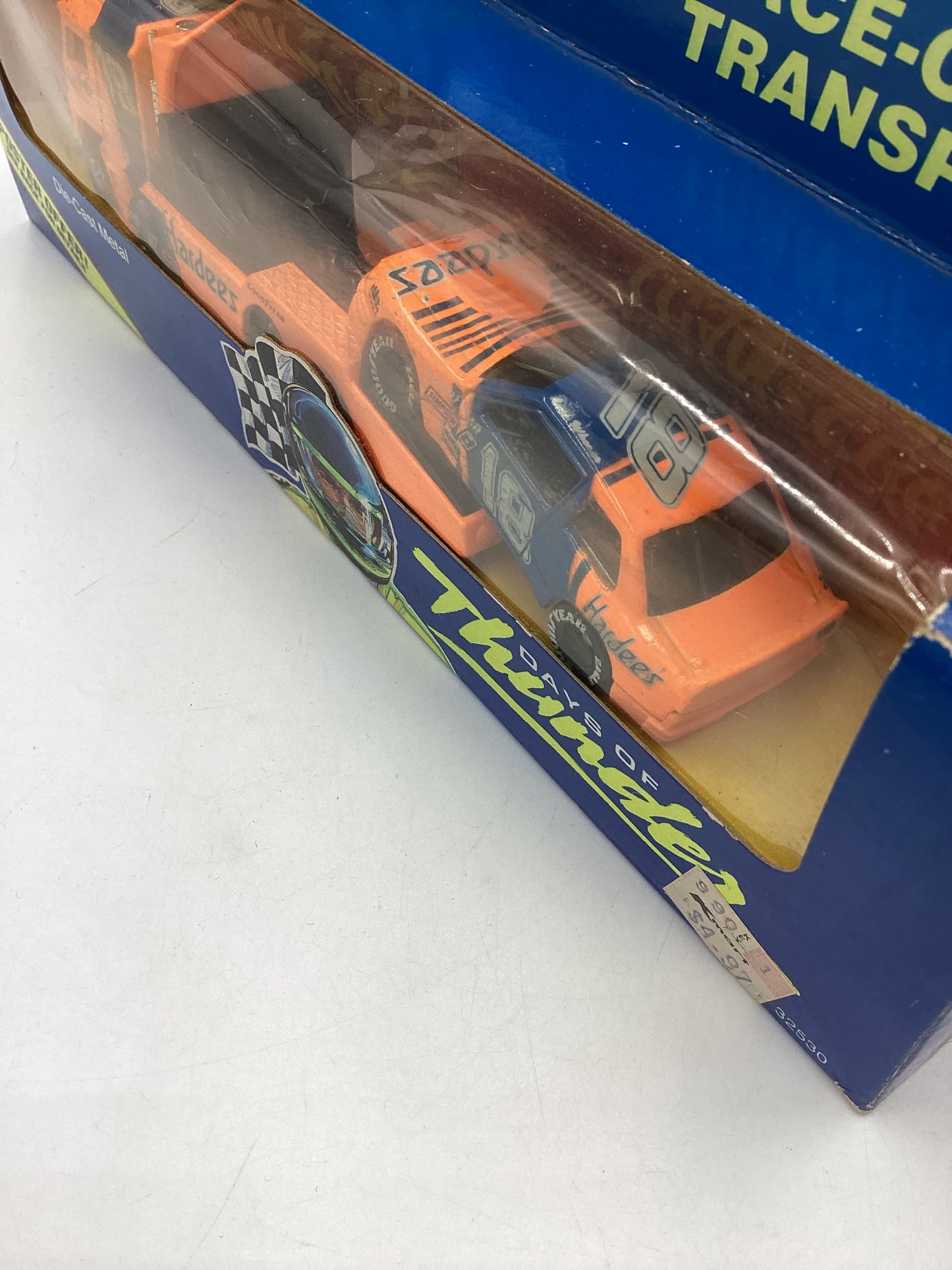 Matchbox Days of Thunder #32530 Race Car Transporter Hardees SR