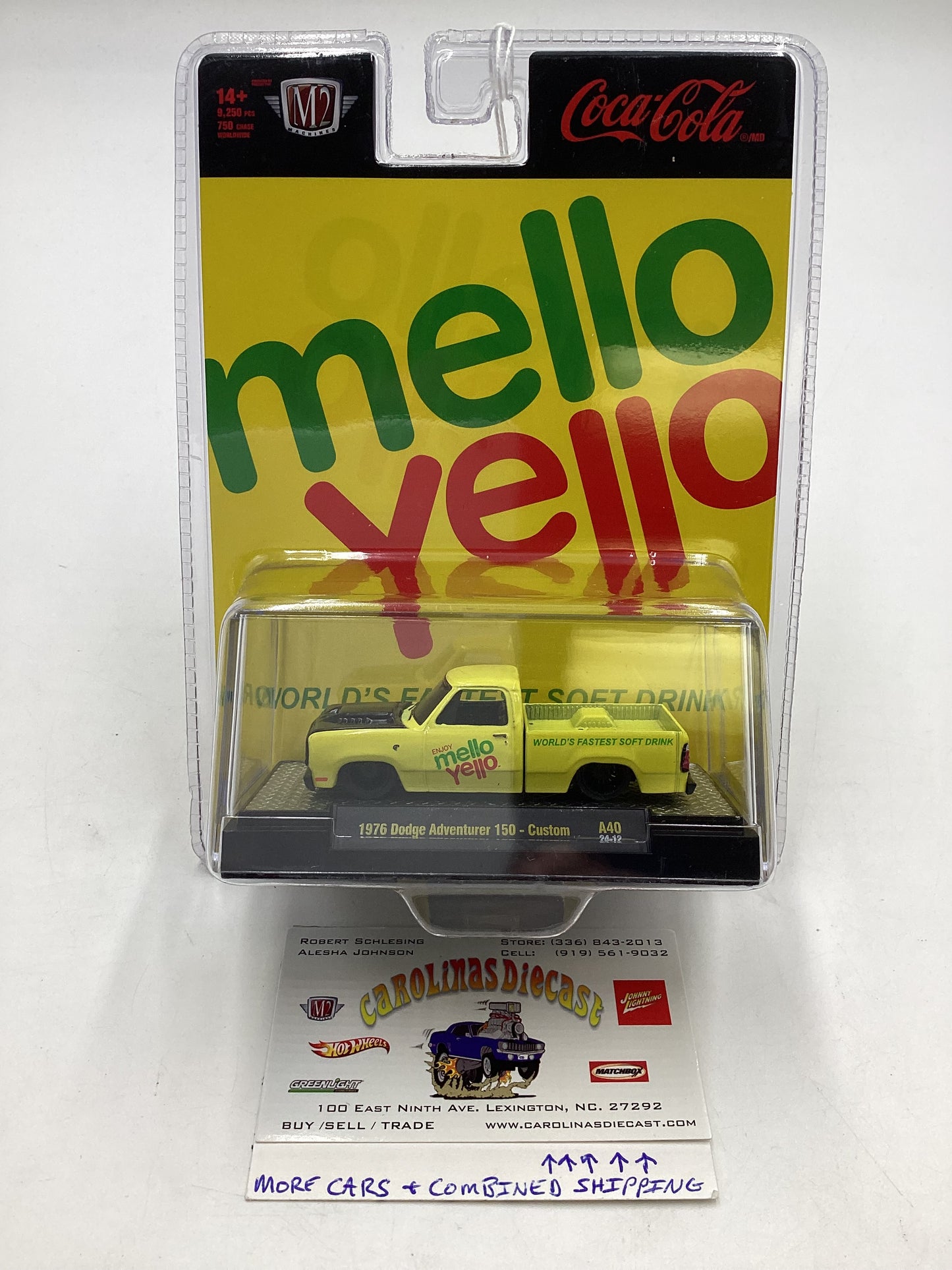 M2 Machines Mello Yellow 1976 Dodge Adventurer 150 Custom A40 197A