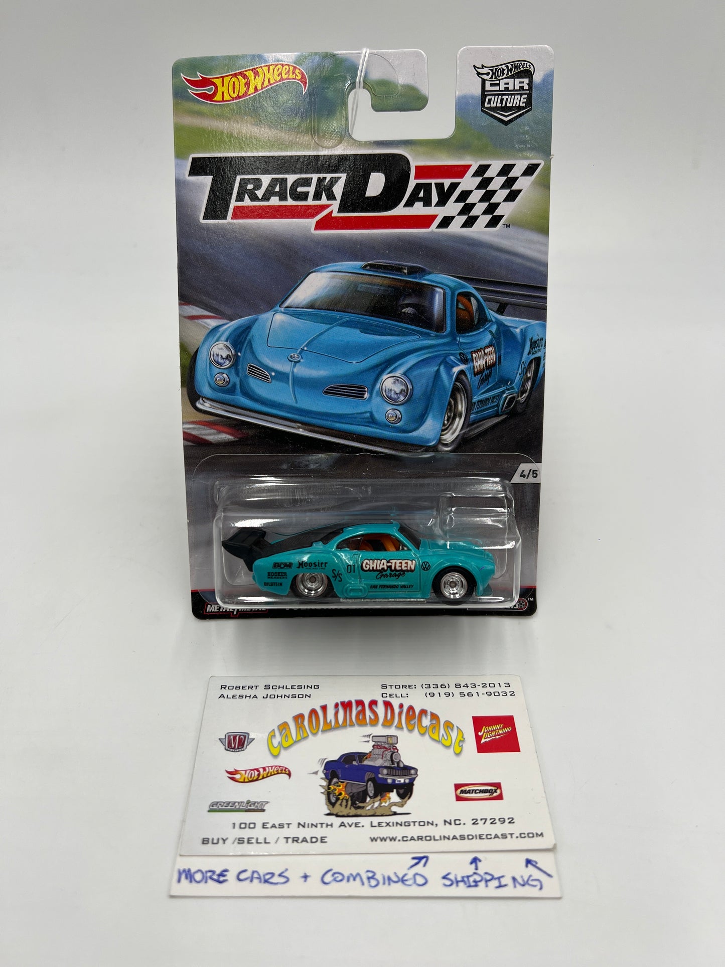 Hot Wheels Car Culture Track Day #4 Volkswagen Karmann Ghia Blue