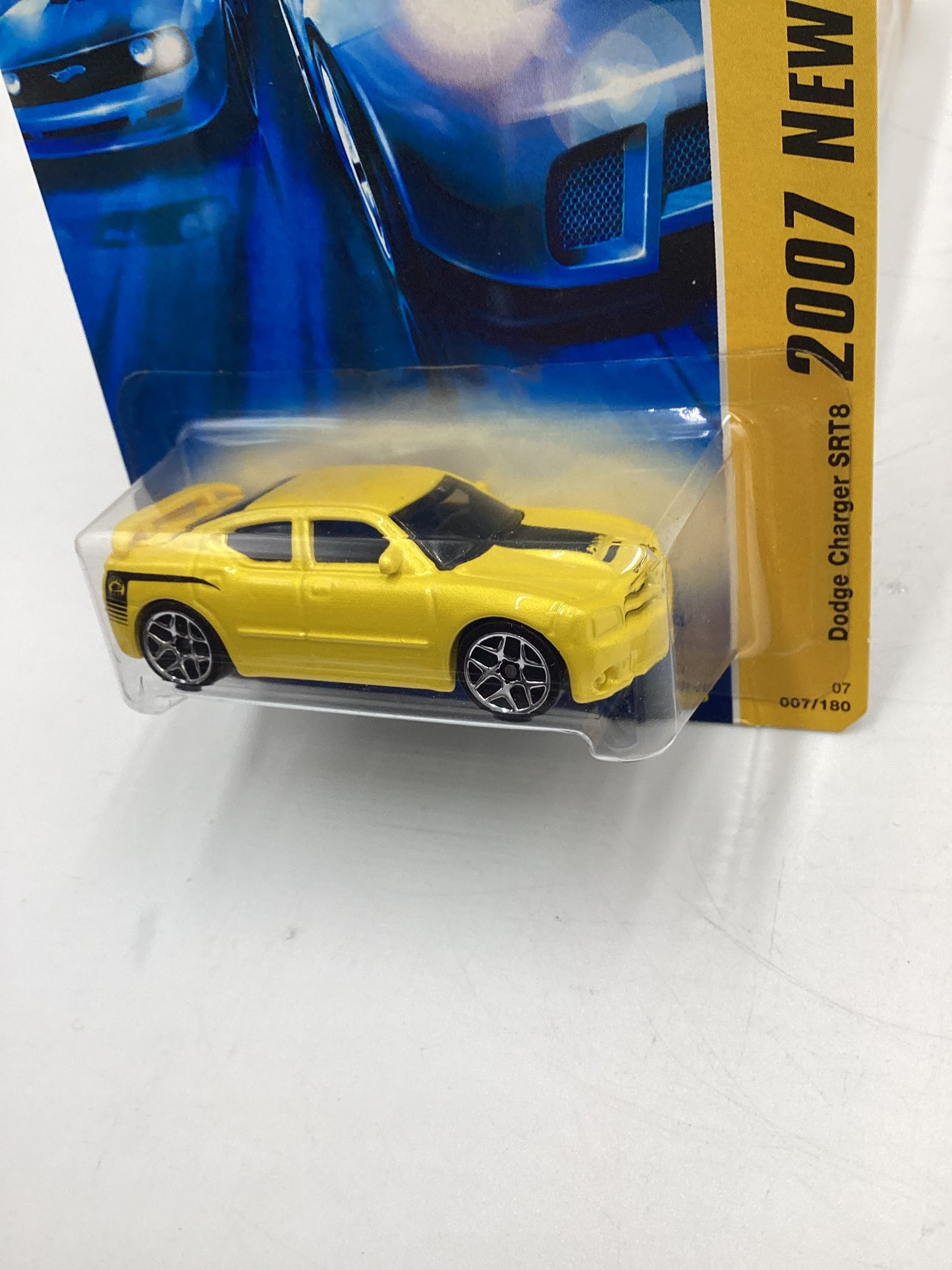 2007 Hot Wheels New Models #7 Dodge Charger SRT8 Yellow 50B