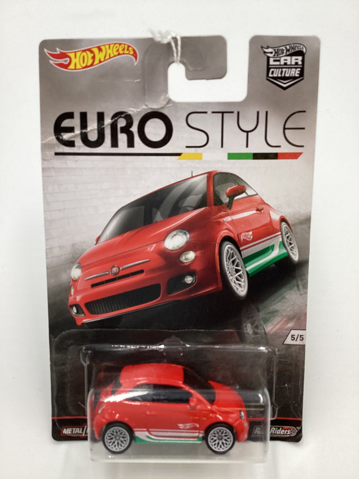 Hot Wheels Euro Style #5 Fiat 500 Bad Card 244O