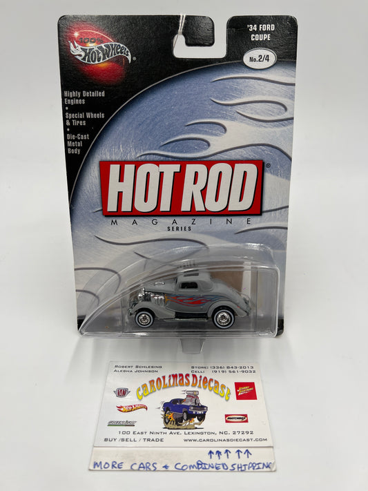 Hot Wheels 100% Hot Rod Magazine #3 34 Ford Coupe Gray 243i