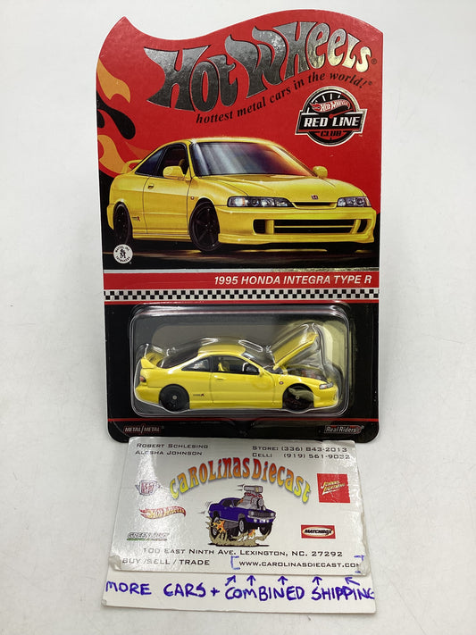 2024 Hot wheels RLC Yellow 1995 Honda Integra Type R W/ protector