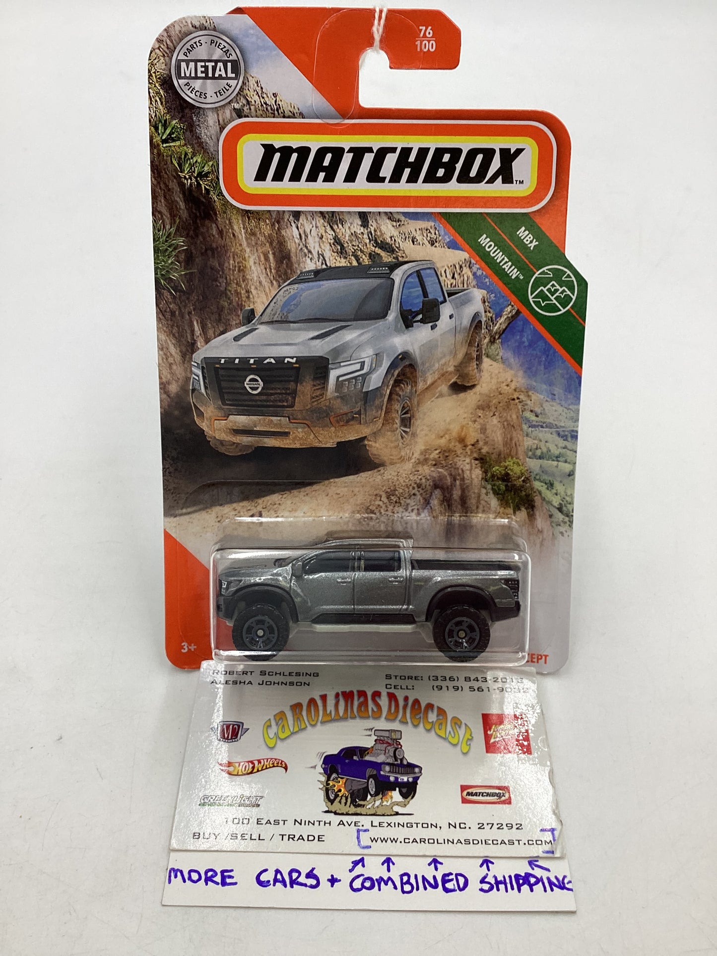 Matchbox MBX Mountain #76 2016 Nissan Titan Warrior Concept Gray