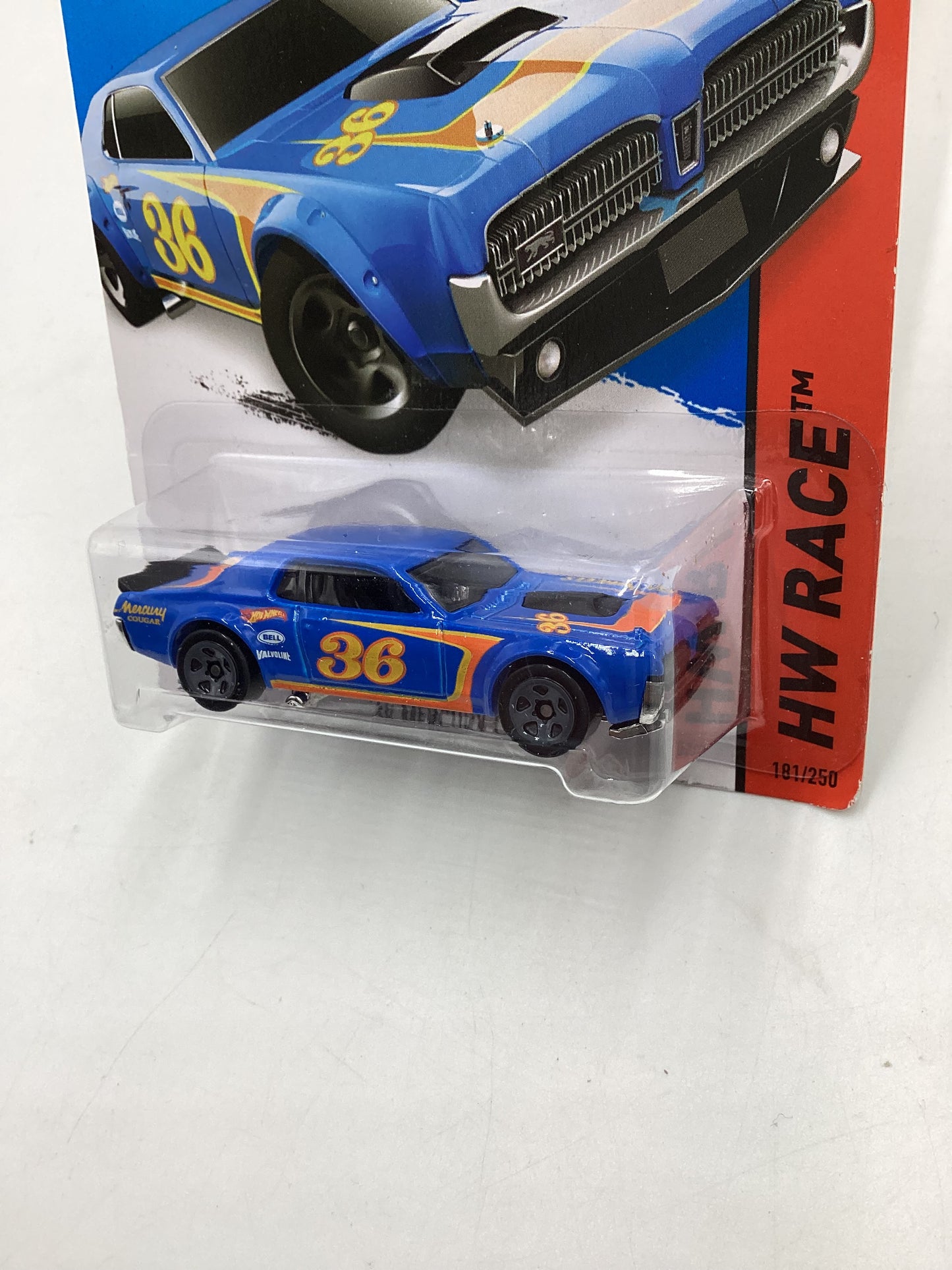 2015 Hot Wheels HW Race #181 68 Mercury Cougar Blue 40B