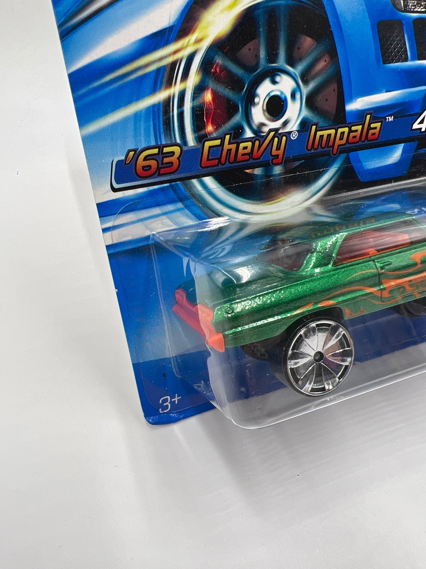 2006 Hot Wheels #104 Hi-Rakers 63 Chevy Impala Green 17A