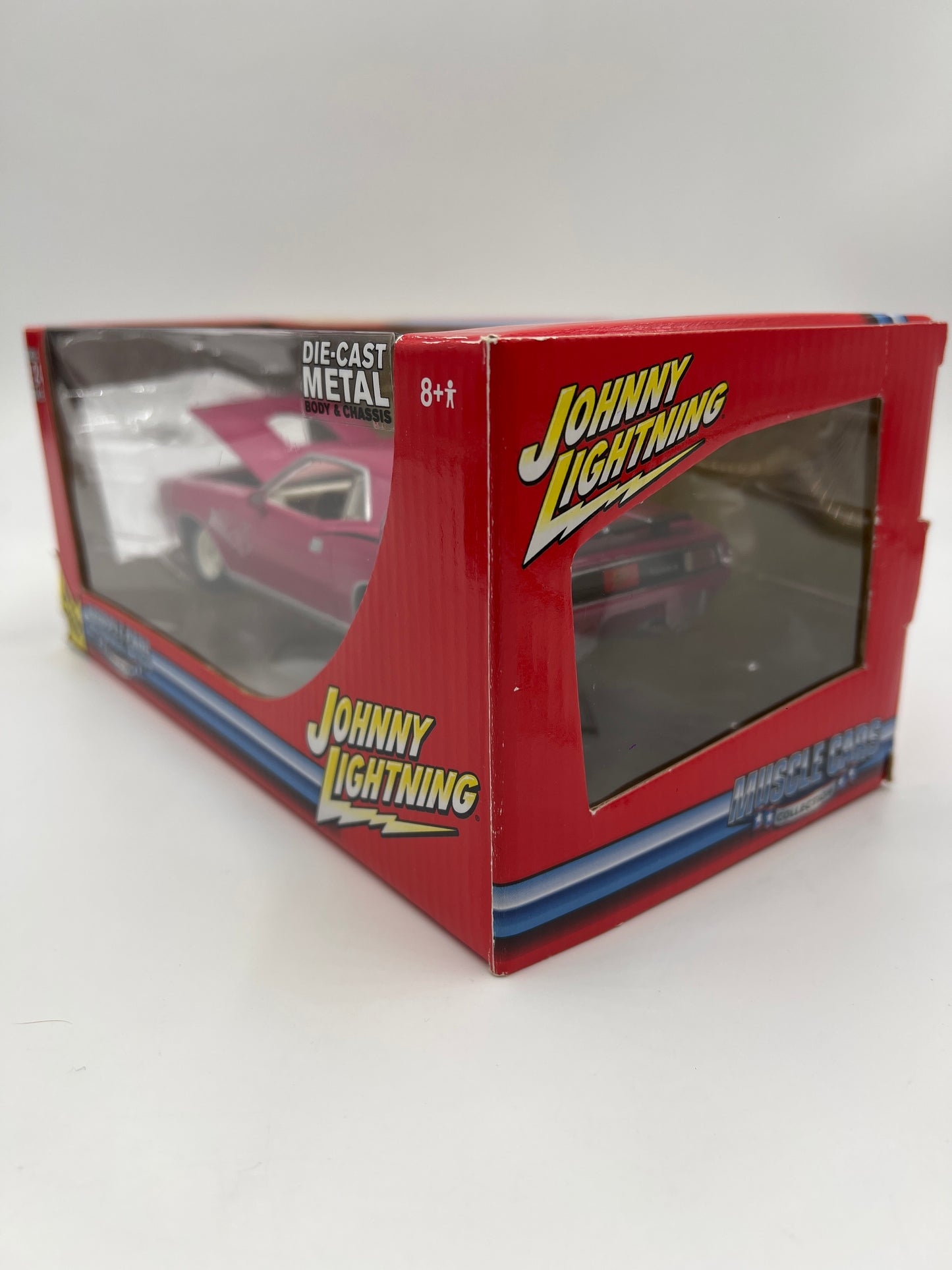 Johnny Lightning 1:24 Scale White Lightning Chase Muscle Cars 1970 Plymouth Hemi Barracuda Pink VHTF
