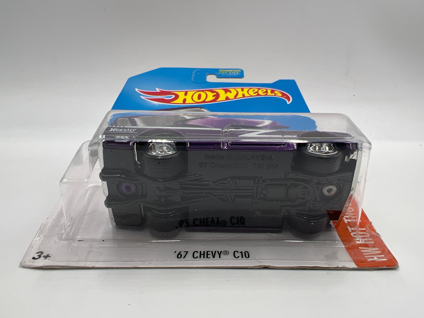 2017 Hot Wheels Super Treasure Hunt 67 Chevy C10 Purple W/Protector