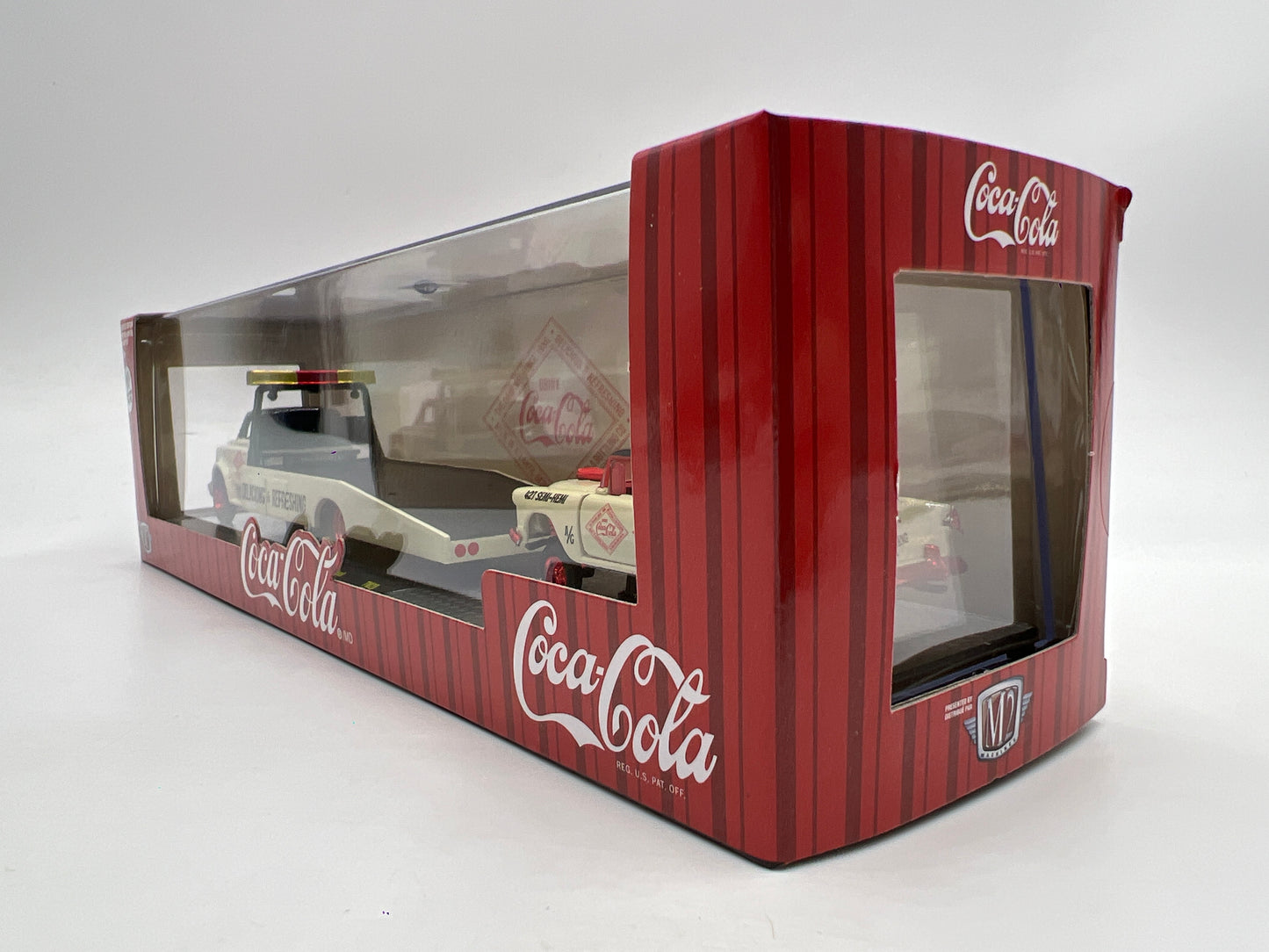 M2 Machines Auto Haulers CHASE Coca Cola 1968 Chevrolet C60 Truck & 1955 Chevrolet Bel Air Gasser TW20
