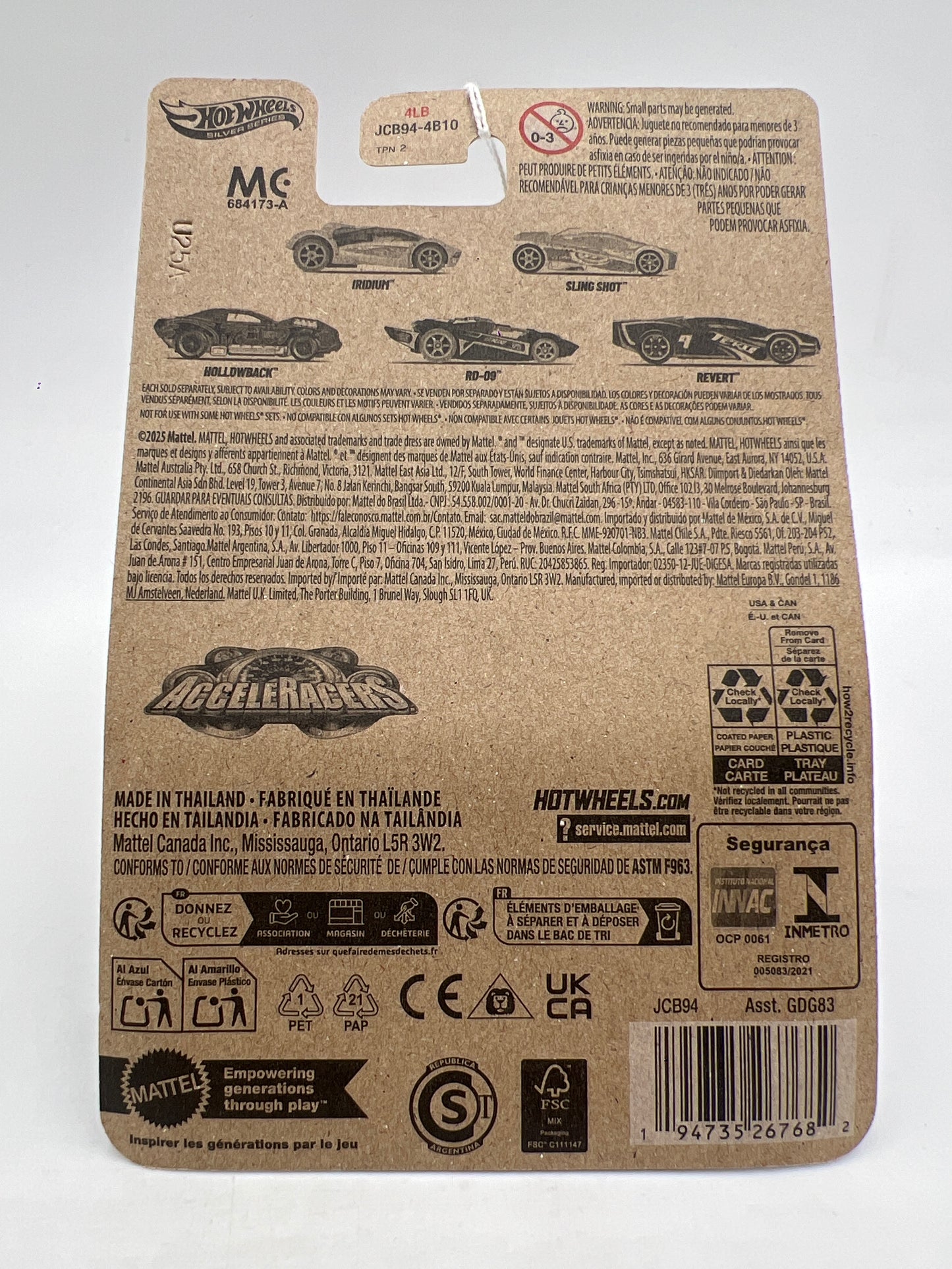 2025 Hot Wheels Silver Series Acceleracers #2 Sling Shot 151G