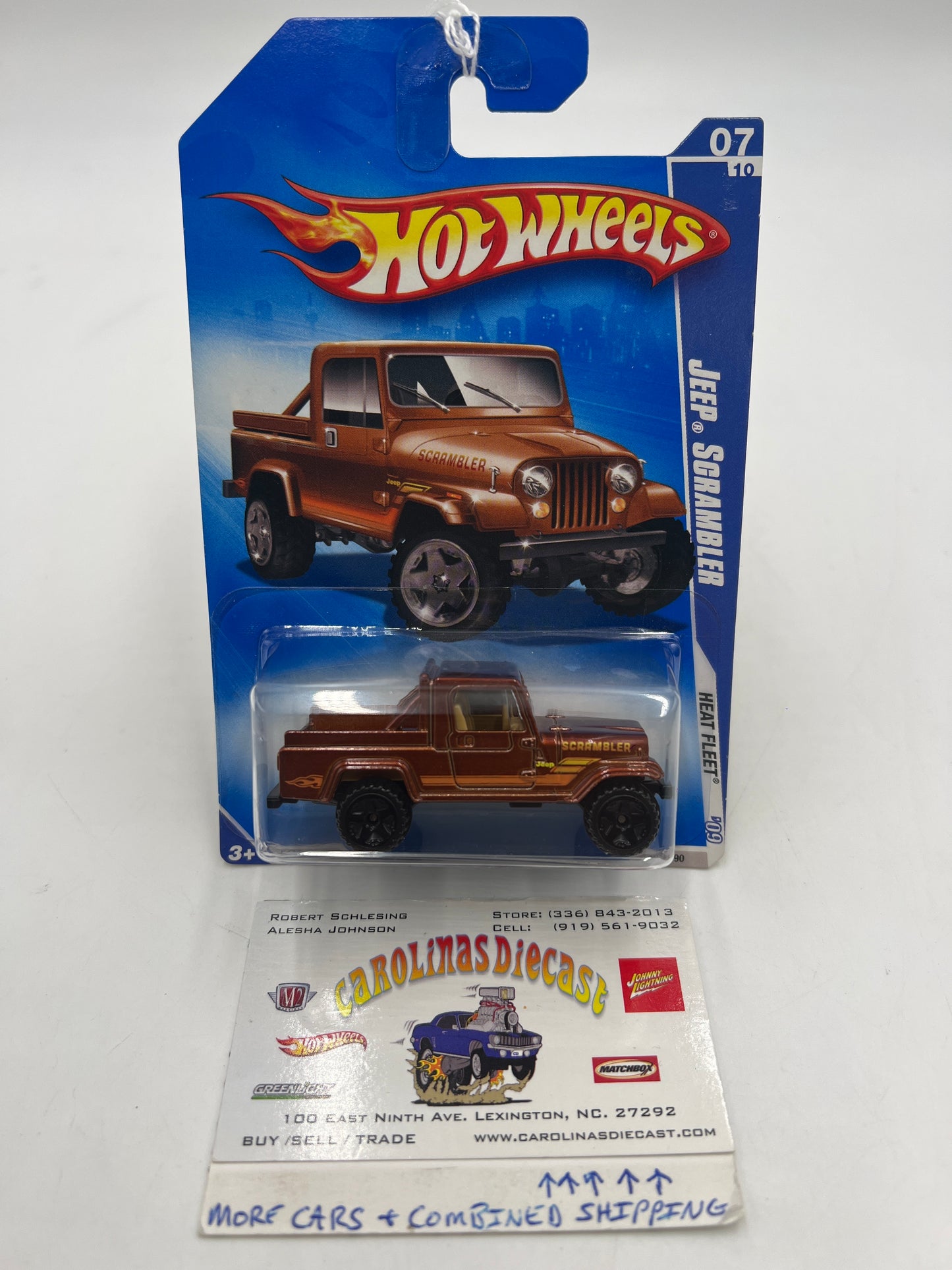 2009 Hot Wheels Heat Fleet #123 Jeep Scrambler Brown 45D