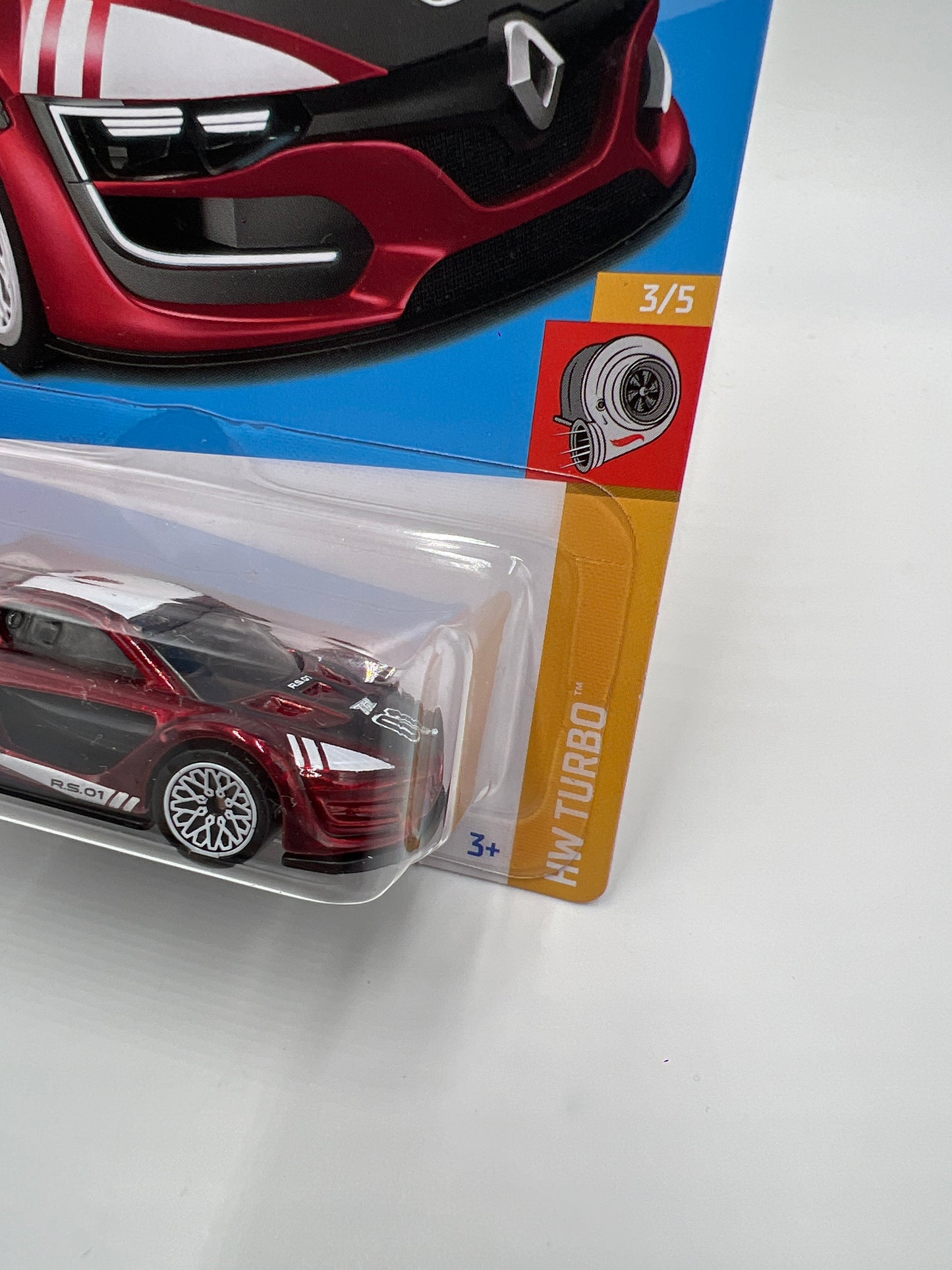 2023 Hot Wheels Super Treasure Hunt #134 Renault Sport R.S. 01 Red W/Protector