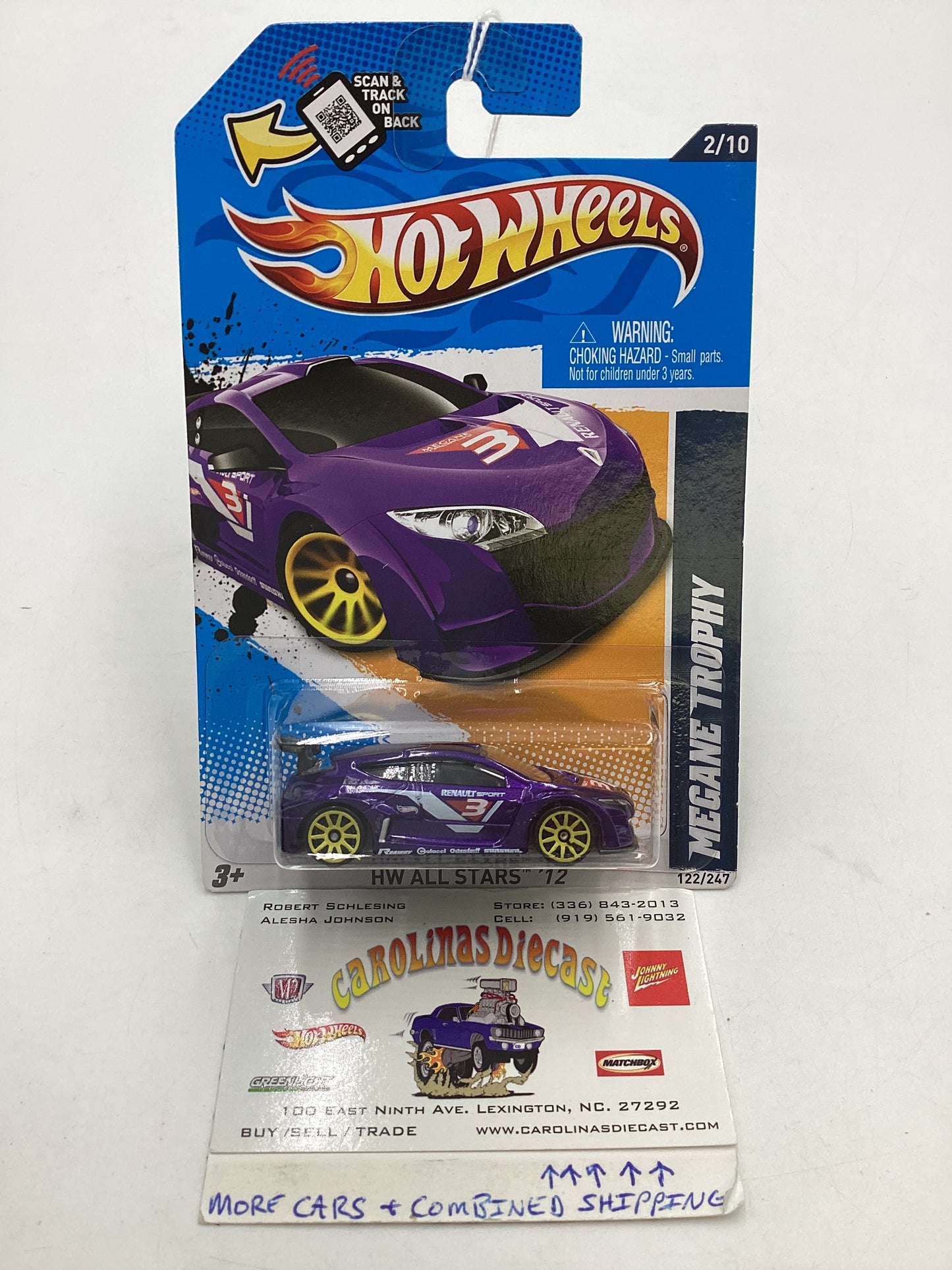 2012 Hot Wheels All Stars #122 Megane Trophy Purple 67F