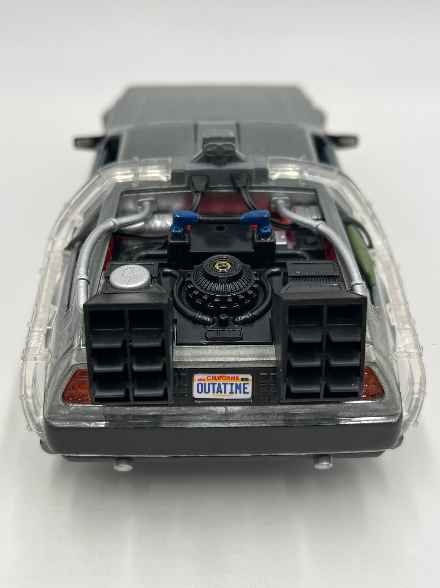 Jada 1/24 Scale Back To The Future 40 Years Edition Time Machine DMC DeLorean W/Lights & Truck Package